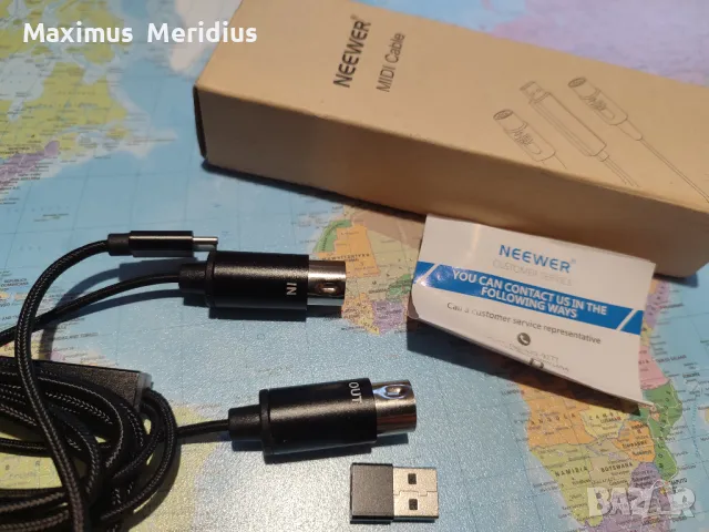 Neewer MIDI към USB кабел миди юсб, снимка 5 - Други - 49405406