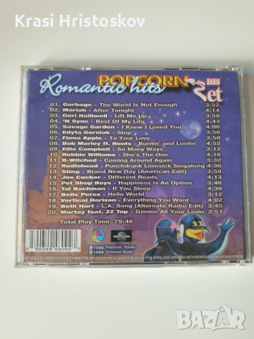 popcorn romantic hits vol.2 cd, снимка 3 - CD дискове - 44943302