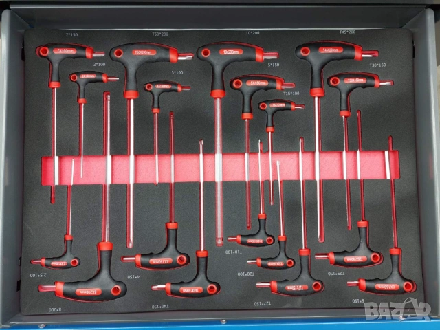 Количка за инструменти оборудвана с 258 броя инструменти, снимка 9 - Други инструменти - 51993756