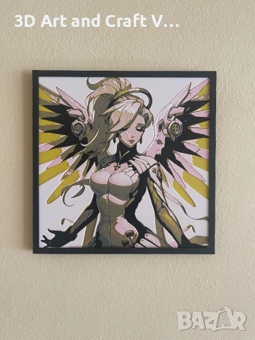 Релефна картина Mercy – Overwatch, снимка 3 - Картини - 50995347