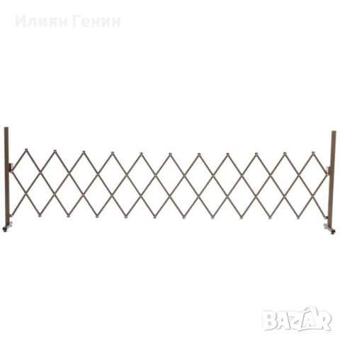 Разтегателна градинска бариера Outsunny Scissor, 35-300 см, снимка 6 - Градински мебели, декорация  - 51939556
