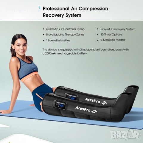 Масажор за крака, лимфен дренаж, AresPro next level