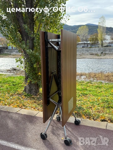 Страхотна конферентна маса сгъваема подвижна ролбар на колелца;, снимка 3 - Маси - 53067494