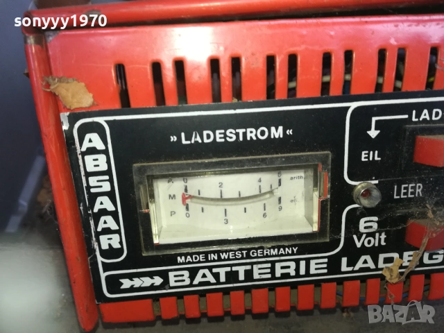 ABSAAR 6/12V-6AMP-BATTERY CHARGER-ВНОС SWISS 0910251452, снимка 5 - Аксесоари и консумативи - 51998552