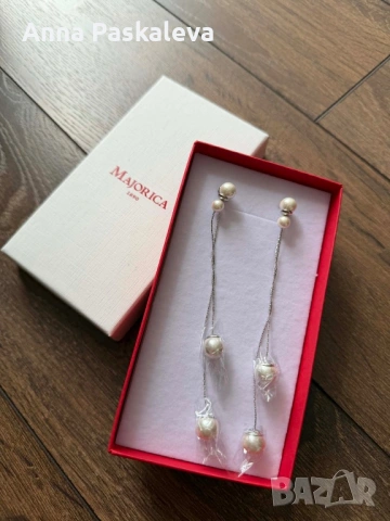 Сватбени обеци с перли Majorica