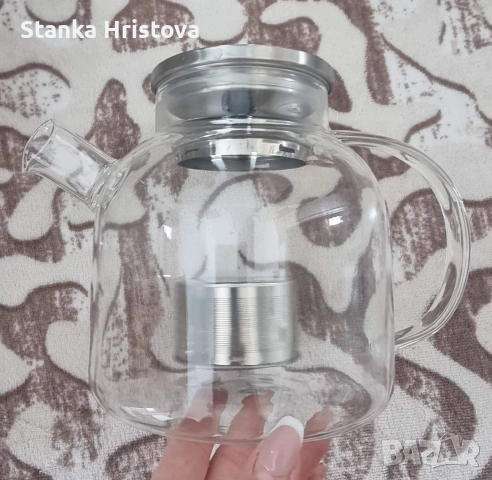 Стъклена кана за чай Beem., снимка 5 - Кани - 53563420