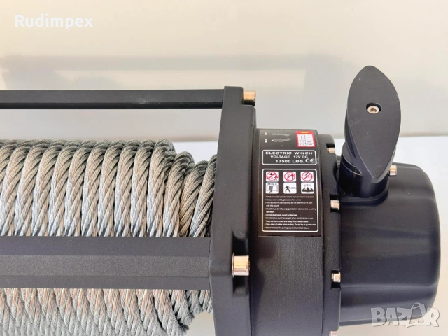 Лебедка TITAN ULTRA 13500 Lbs , 12V, електрическа, за пътна помощ и джип, снимка 3 - Аксесоари и консумативи - 53069487