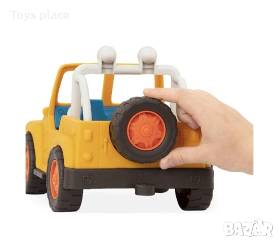 НОВ Джип  Battat Wonder Wheels - 4 x 4, жълт, снимка 3 - Коли, камиони, мотори, писти - 51858639