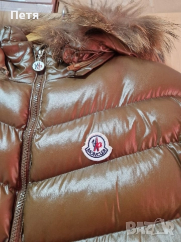 Зимно яке Moncler с гъши пух и естествен косъм, снимка 3 - Якета - 52105709
