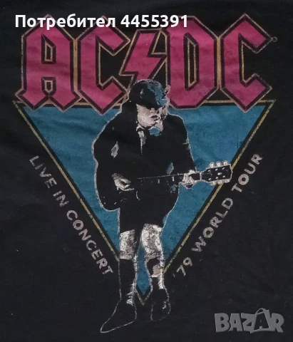 Тениска групи AC DC.официален продукт, снимка 2 - Тениски - 51022173