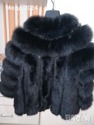 Естествен косъм, С размер, два цвята. , снимка 3 - Палта, манта - 53636186