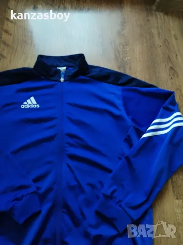 ADIDAS Core 18 PES Tracktop Blue - страхотно мъжко горнище КАТО НОВО M, снимка 4 - Спортни дрехи, екипи - 48882915