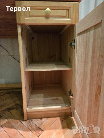 Бюро от масивен чам - стабилно, в отлично състояние , снимка 3 - Бюра - 53028868