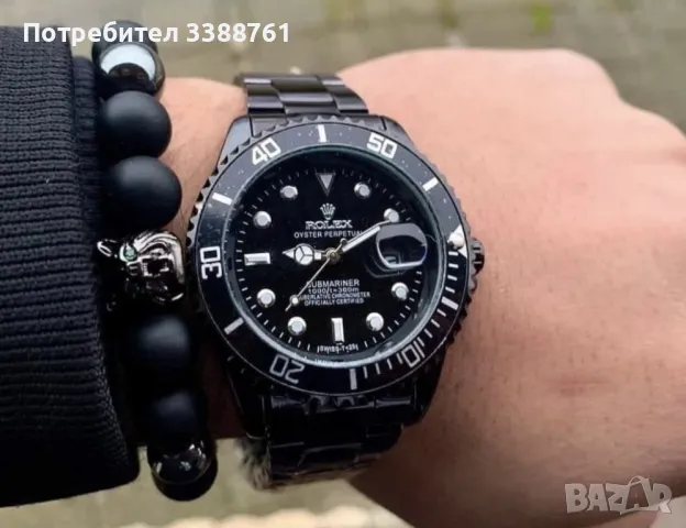 ROLEX - Черен , снимка 4 - Мъжки - 47151383