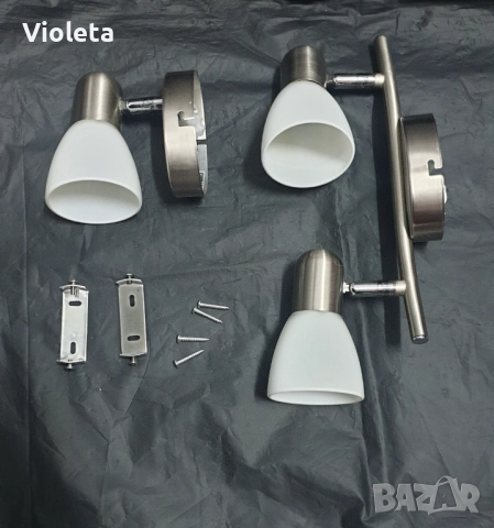 Спот осветителни тела Omnia Jackie 1хЕ14 и 2хЕ14 230V max 40 W. Цената е общо за двете.