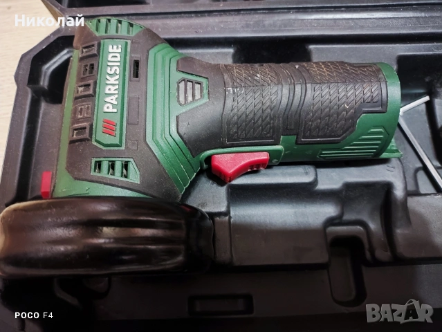 Акумулаторен ъглошлайф Parkside PWSA 12 B1, снимка 2 - Други инструменти - 53357286
