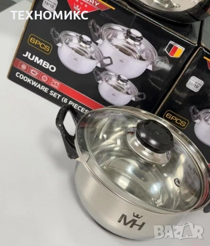 Комплект тенджери от 6 части , снимка 4 - Съдове за готвене - 52183759