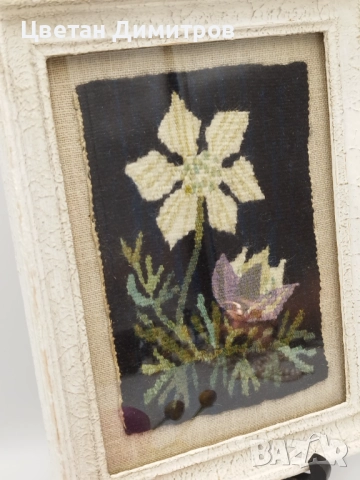 Винтидж ръчно тъкана картина, пано, гоблен , снимка 8 - Гоблени - 51513722