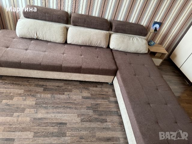 Холов ъглов диван, снимка 1 - Дивани и мека мебел - 45354134