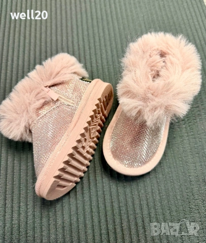 Розови боти с пух р-р 20, снимка 2 - Детски боти и ботуши - 53511907