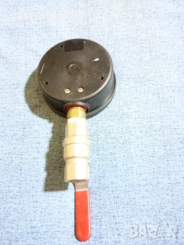 Манометър със спирателен кран комплект , снимка 7 - Резервни части за машини - 53650443