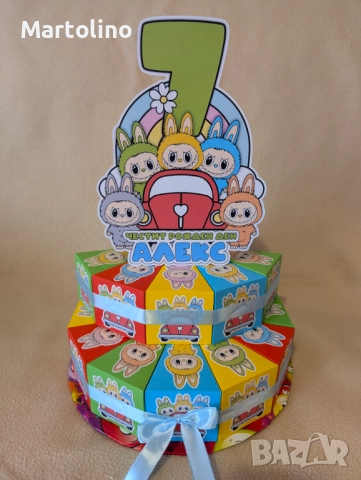 Картонена торта Стич, снимка 14 - Други - 52927430