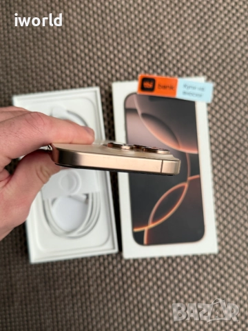 100% Бат.❗️256GB❗️ iPhone 16 Pro ❗️Лизинг от 75лв/м❗️Desert Titanium ГАРАНЦИЯ❗️, снимка 7 - Apple iPhone - 52375328