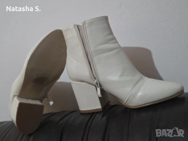 Елегантни боти на ток RAID, екрю – нови, неносени (36), снимка 4 - Дамски боти - 53473504