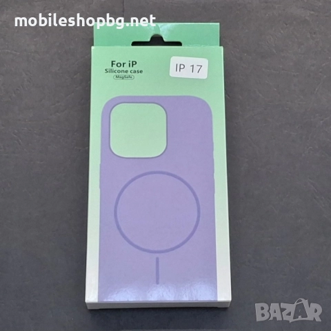iPhone 17 гръб силиконов MagSafe лилав, снимка 4 - Калъфи, кейсове - 52421782
