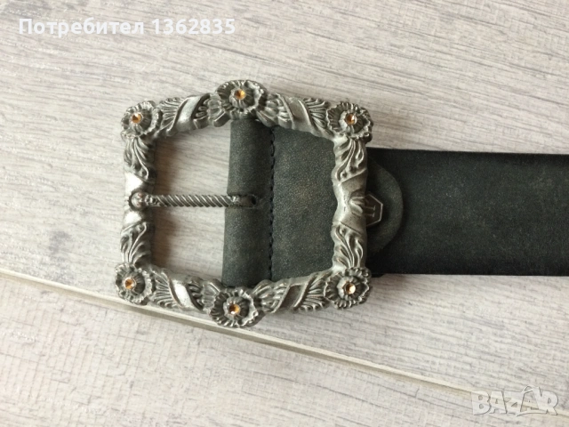 кожен колан от естедствена кожа PHILIPP PLEIN 95 см Made in Italy, снимка 5 - Колани - 54190858