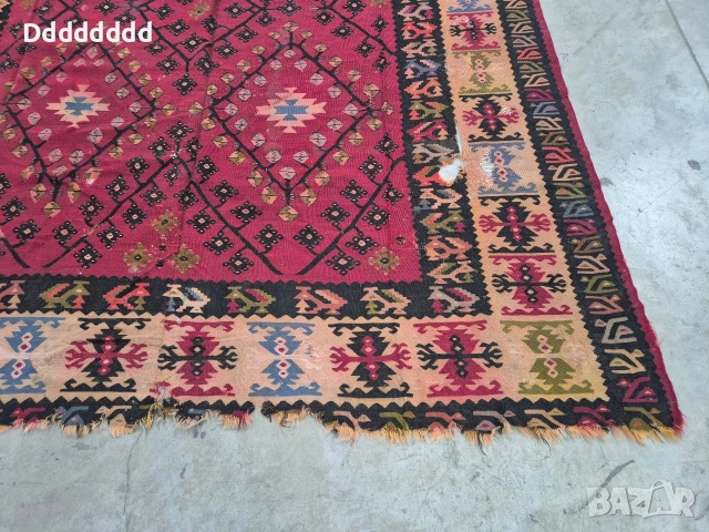 Стар Чипровски килим, снимка 2 - Антикварни и старинни предмети - 52838629
