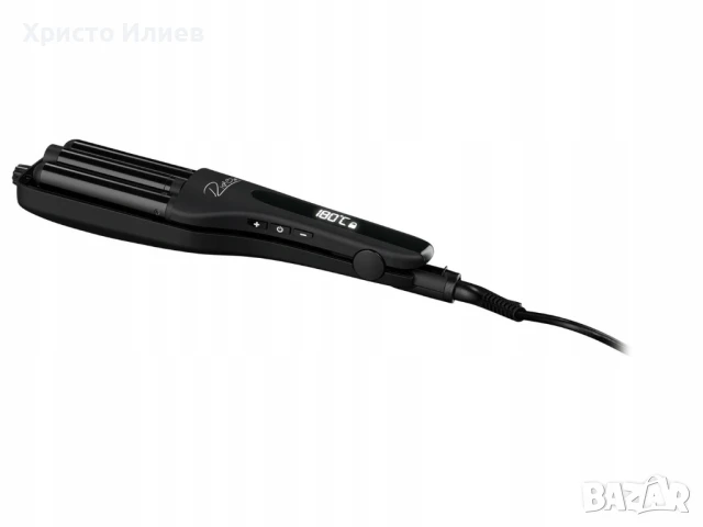 Ретро преса Маша за коса за ретро къдрици с дисплей керамично покритие с кератин Rita Ora, снимка 8 - Маши за коса - 50680284