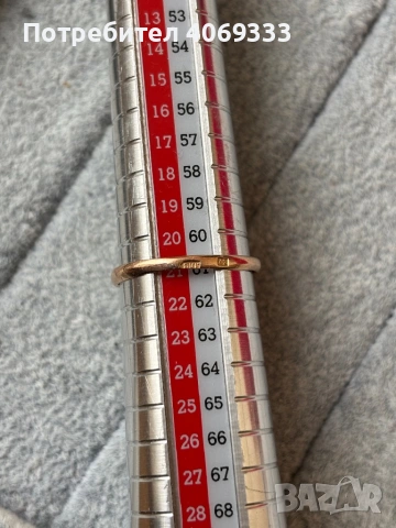 Руски златен пръстен  4.58гр  14карата  61р-р(19.4мм) , снимка 5 - Пръстени - 53466784