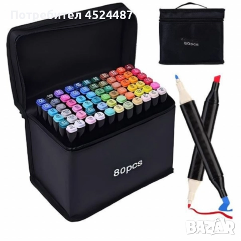 Комплект за рисуване от 150 части + Комплект за оцветяване и рисуване Aqua + Комплект от маркери , снимка 3 - Рисуване и оцветяване - 51587045