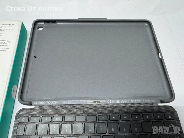 Kлавиатура - Logitech Combo Touch iPad 7 , iPad 8 , iPad 9 , снимка 2 - Клавиатури и мишки - 53825094