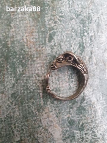 Сребърен пръстен Овен, снимка 2 - Пръстени - 45508904