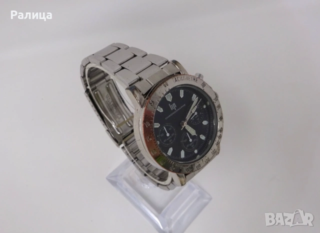 Френски кварцов часовник LIP хронограф, снимка 3 - Мъжки - 53579866