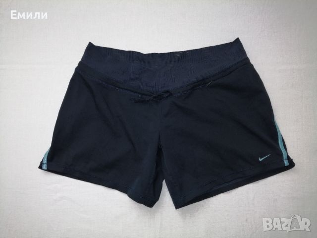 Nike оригинални дамски къси панталони - шорти в тъмносин цвят р-р XS, снимка 1 - Къси панталони и бермуди - 45568461