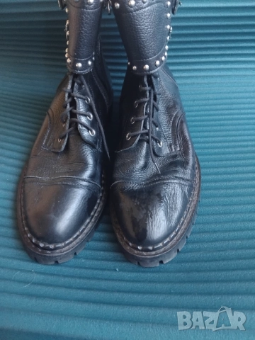 Eva Minge 100% оригинални дамски ботуши естествена кожа, 38 номер, снимка 2 - Дамски ботуши - 52415364