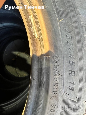 4бр летни гуми 235-45-18, снимка 5 - Гуми и джанти - 52443620