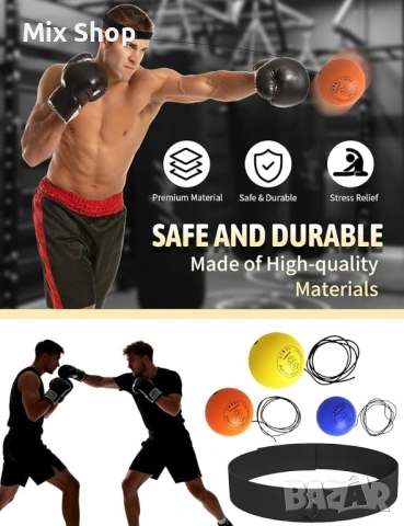 Нов комплект от Рефлексна топка за бокс, снимка 3 - Други спортове - 54280027