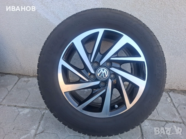 Продавам оригинални джанти за VW с гуми 5х112 16, снимка 4 - Гуми и джанти - 54113245