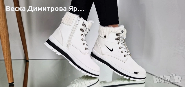 Дамски зимни обувки с дебел пух , снимка 11 - Дамски боти - 52024818