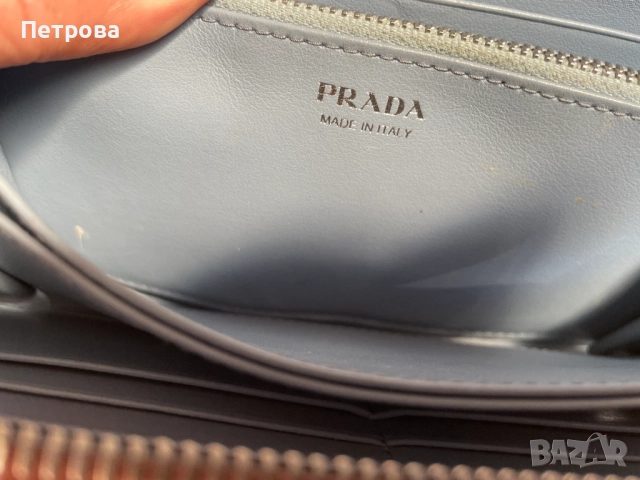 Кожен портфейл Prada Оригинал, снимка 10 - Портфейли, портмонета - 51767203