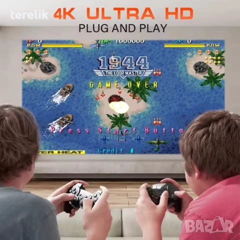 %Нов S40Max 450 Смарт проектор и игрова конзола с 35 000 вградени игри 4K, Android 11, снимка 16 - Плейъри, домашно кино, прожектори - 52379273