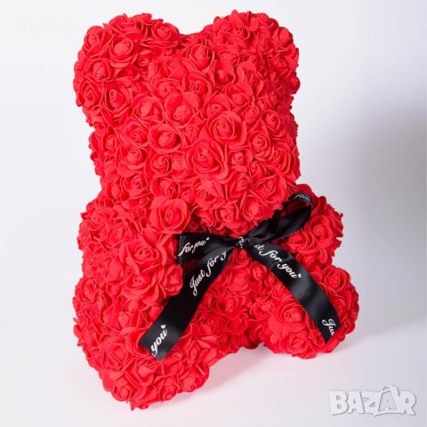 Червено мече от рози. Перфектният подарък за свети Валентин. Височина: 25см, снимка 3 - Романтични подаръци - 45775135