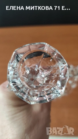 Кристален свещник двойка, снимка 5 - Декорация за дома - 53558632