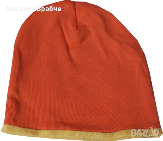 Двойна памучна шапка за момиче, снимка 3 - Шапки, шалове и ръкавици - 45960232