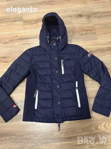 Superdry Japan Fuji Slim Double Zip изолирано дамско яке Л, снимка 2 - Якета - 49040774