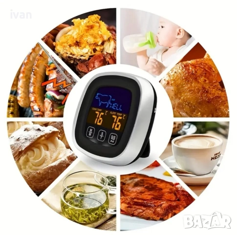 Електронен термометър със сонда , снимка 2 - Други стоки за дома - 53008133